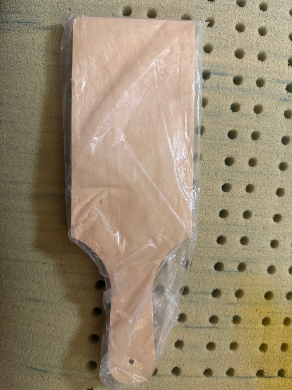 Unbranded Light Wood Paddle with Handle - Natural Beige